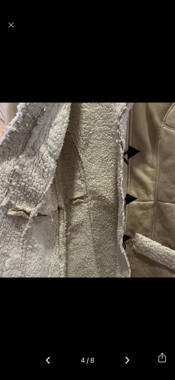 Tally Weijl Kürklü Bej Kadın Ceket S - Görsel 4