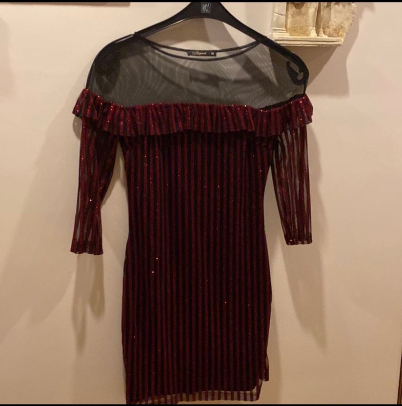 Bordo Kadın Elbise - Görsel 2