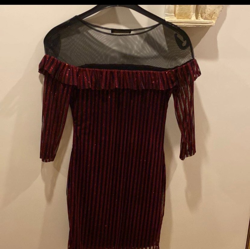 Bordo Kadın Elbise - Görsel 3