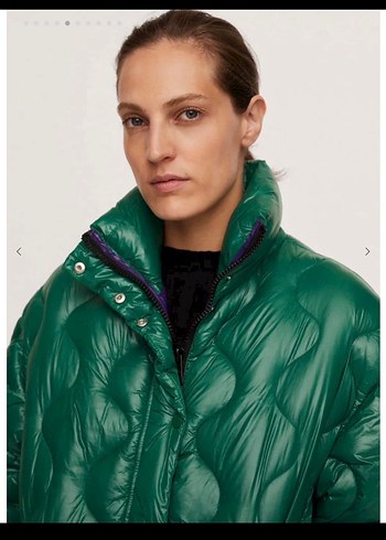 Mango Oversize Kapitone Anorak - Görsel 4