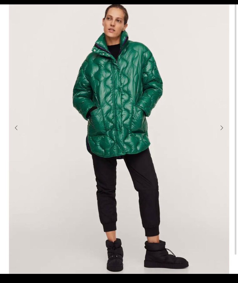 Mango Oversize Kapitone Anorak - Görsel 2