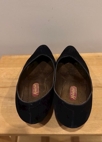 Süet Deri Topuklu Klasik Ayakkabı 39 - Görsel 4