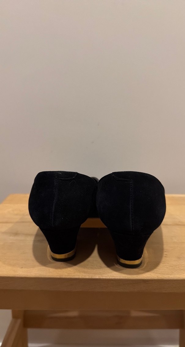 Süet Deri Topuklu Klasik Ayakkabı 39 - Görsel 3