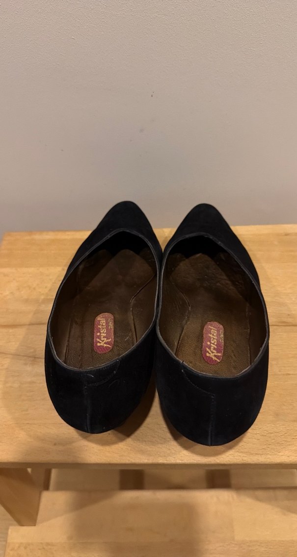 Süet Deri Topuklu Klasik Ayakkabı 39 - Görsel 4