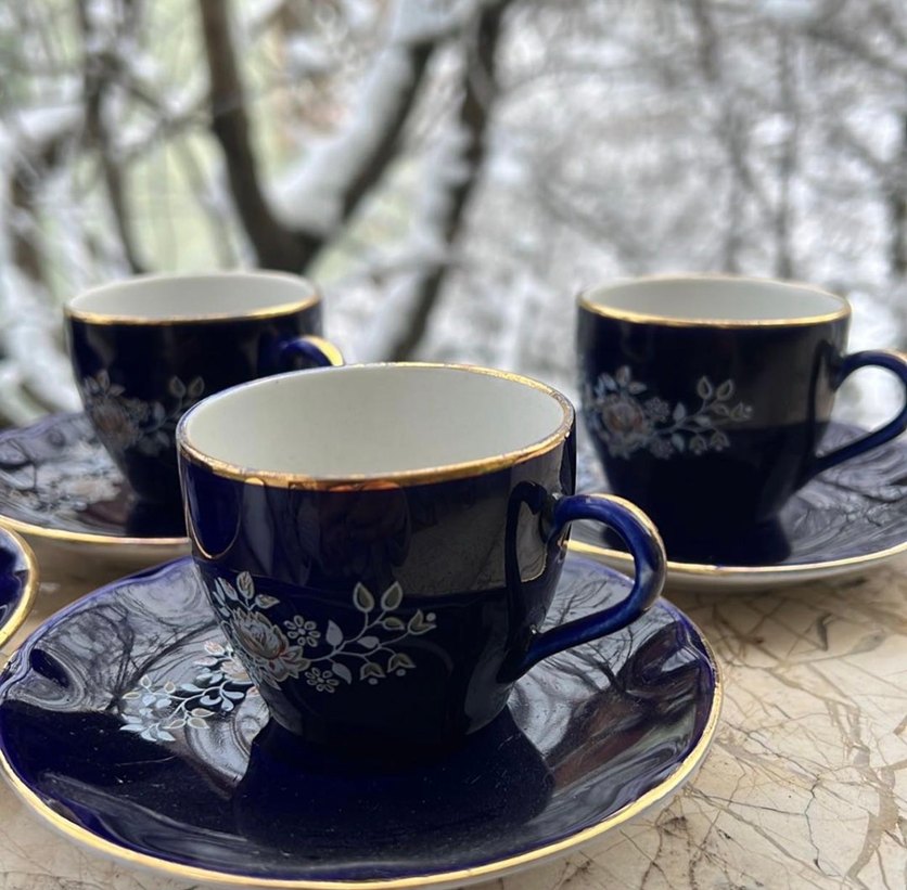 Sümerbank Porselen Kahve Fincan Seti - Görsel 3