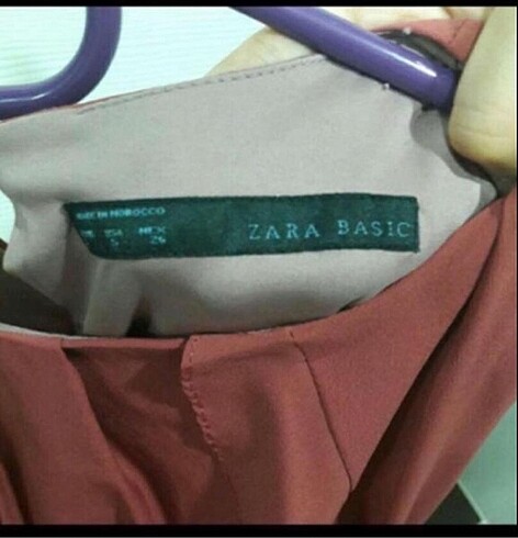 s Beden Zara gül kurusu elbise