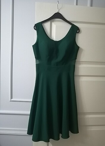 Yeşil abiye elbise - Görsel 5