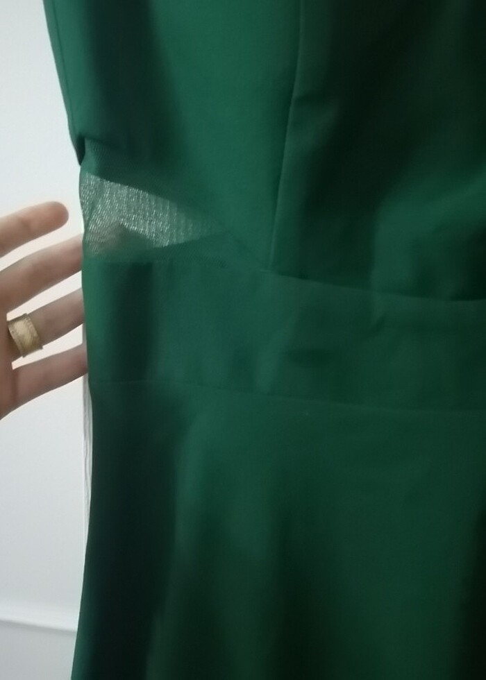 Yeşil abiye elbise - Görsel 2