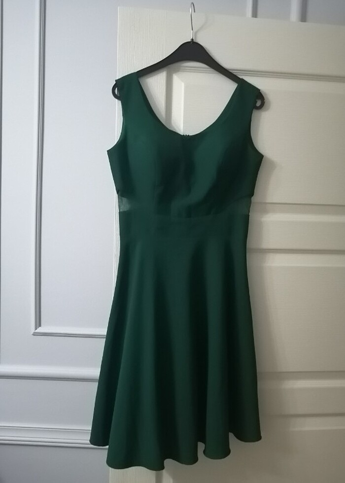 Yeşil abiye elbise - Görsel 5