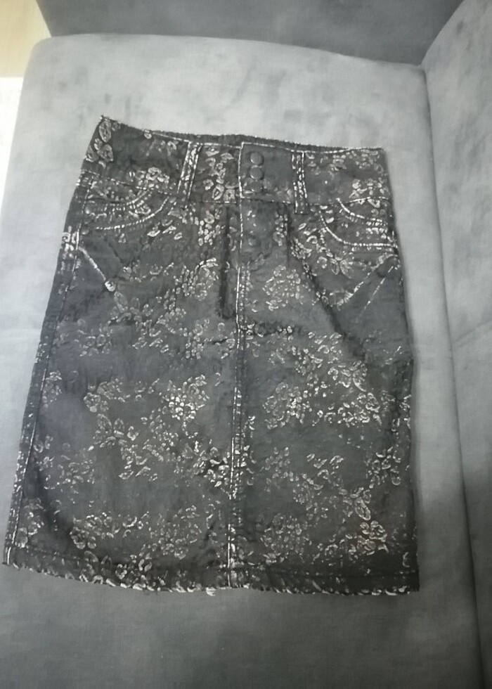 Desenli kısa etek - Görsel 2