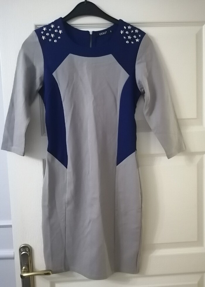 Uzun kollu penye elbise - Görsel 3