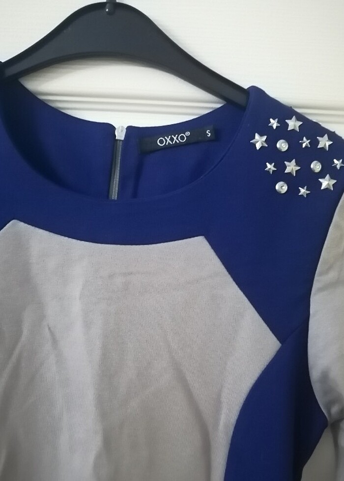 Uzun kollu penye elbise - Görsel 4