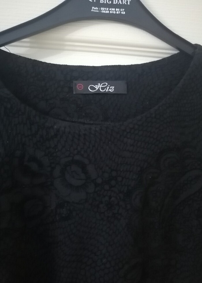 Uzun kollu mini elbise  - Görsel 2