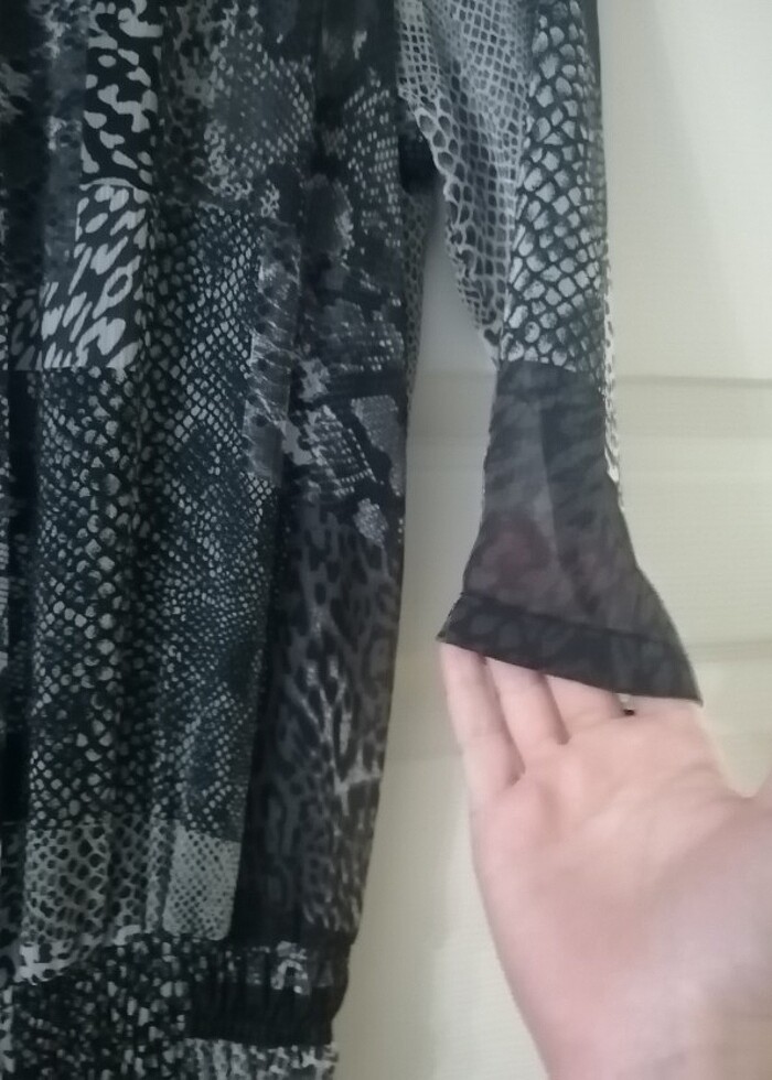 Şifon mini elbise  - Görsel 3