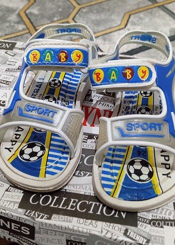 Erkek Çocuk Renkli Spor Terlik Velcro