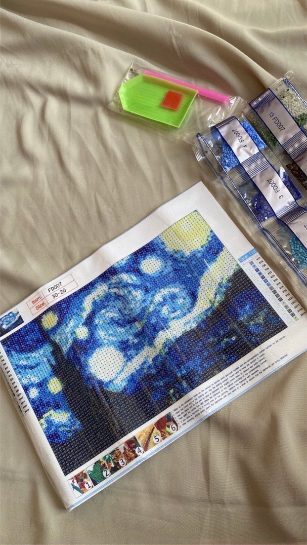 Van Gogh Elmas Yapıştırma Seti - Görsel 2