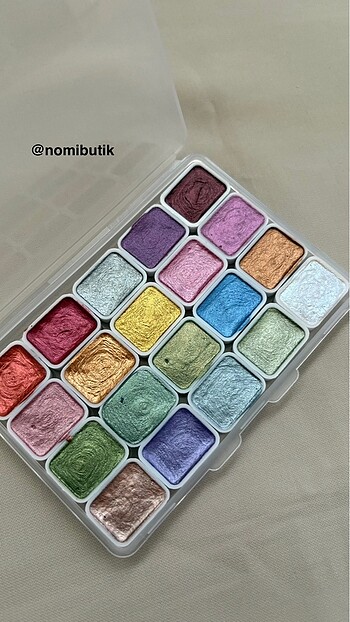 Metalik Sedefli Sulu Boya