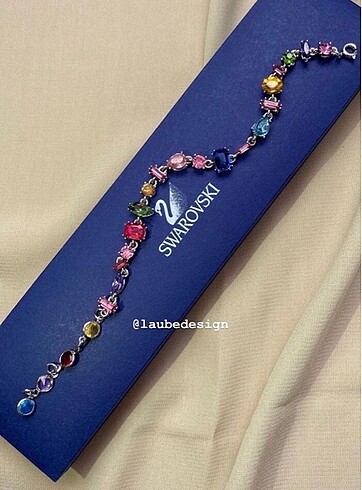 swarovski Renkli Gema Bileklik