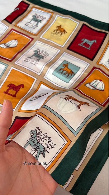 Beden çeşitli Renk Hermes Desen Fular
