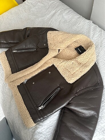 Pull bear biker kürklü mont