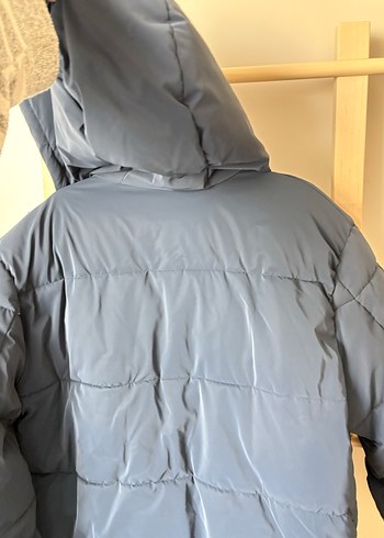 Lacivert Erkek Kapüşonlu Fermuarlı Şişme Mont - Görsel 9