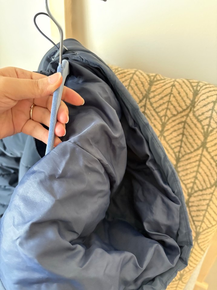 Lacivert Erkek Kapüşonlu Fermuarlı Şişme Mont - Görsel 4