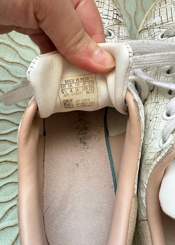 Adidas stan smith beyaz dokulu ayakkabı - Görsel 5