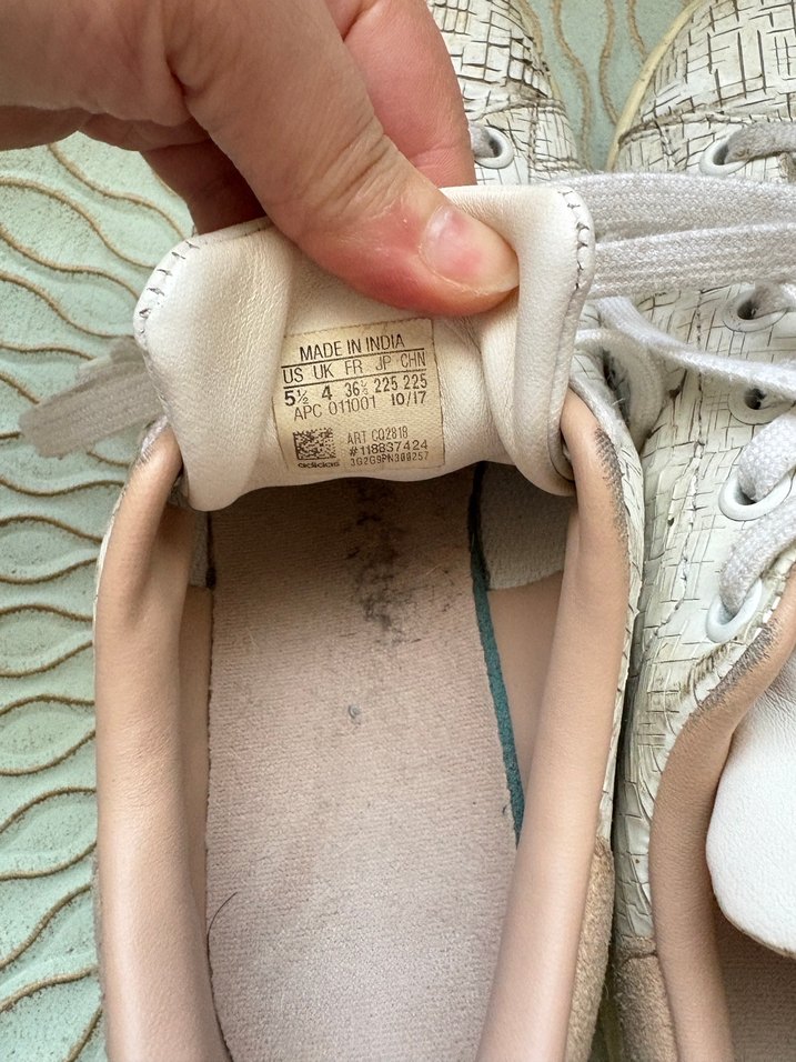 Adidas stan smith beyaz dokulu ayakkabı - Görsel 5