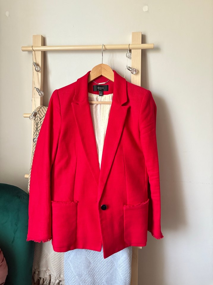 Kırmızı Kadın Blazer Ceket — görsel 5/9