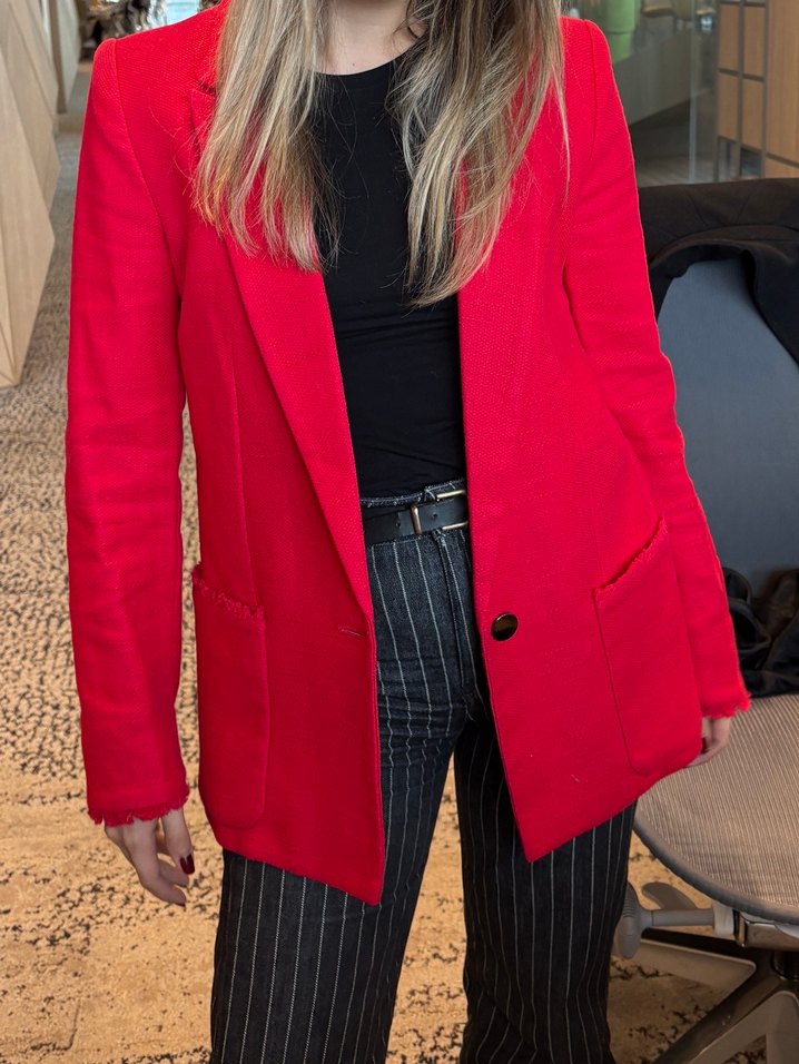 Kırmızı Kadın Blazer Ceket — görsel 8/9