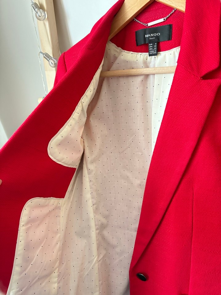 Kırmızı Kadın Blazer Ceket — görsel 6/9
