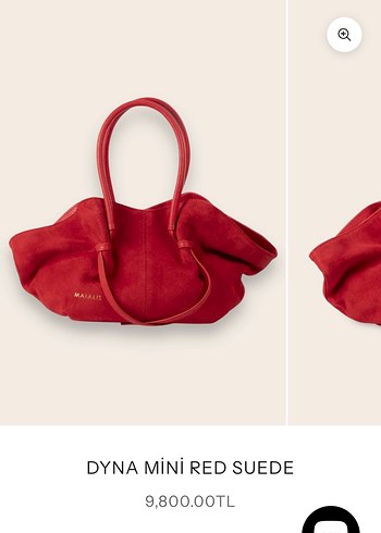 Maialis Kırmızı Süet Kadın Çanta - Görsel 10