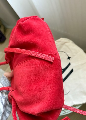 Maialis Kırmızı Süet Kadın Çanta - Görsel 9