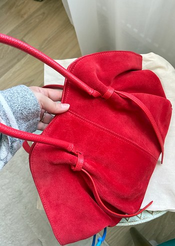 Maialis Kırmızı Süet Kadın Çanta - Görsel 3