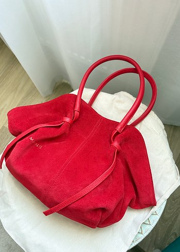 Maialis Kırmızı Süet Kadın Çanta - Görsel 2