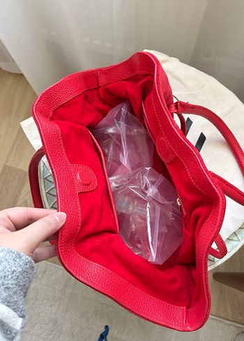 Maialis Kırmızı Süet Kadın Çanta - Görsel 4