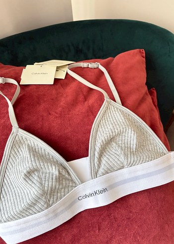 Calvin Klein Gri Spor Sütyen - Görsel 2