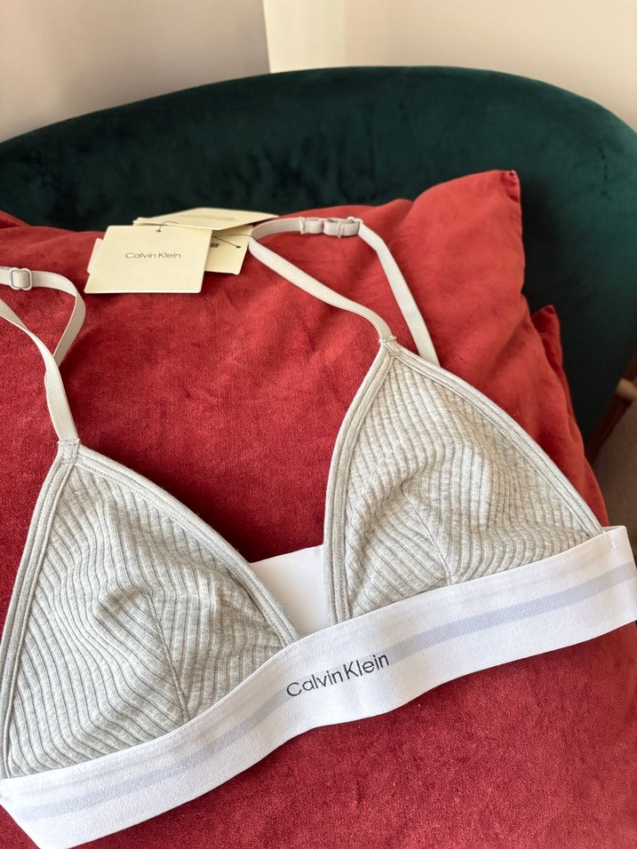 Calvin Klein Gri Spor Sütyen - Görsel 2