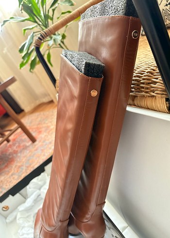 Nine West Kahverengi Deri Kadın Çizme - Görsel 5