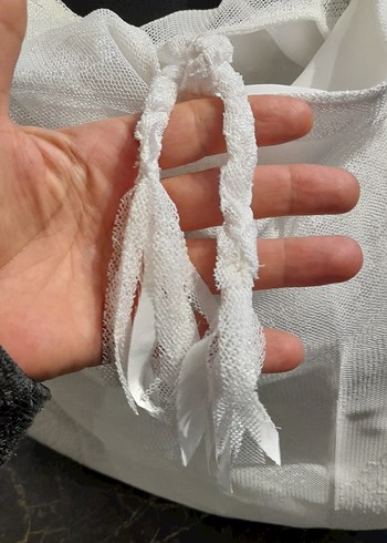 Beyaz Püsküllü tül dantel Bohem Kadın Çanta - Görsel 7