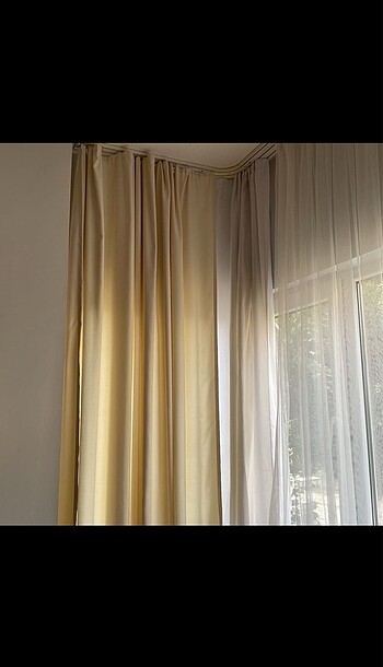 Fil dişi İki adet fon perde 250x250