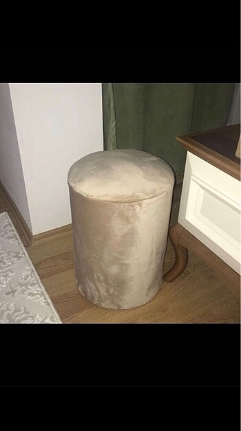 Vizon puf makyaj koltuğu