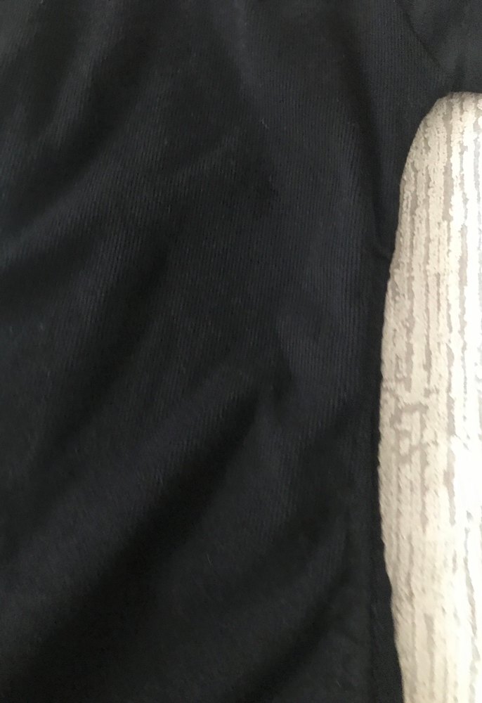 Siyah Kısa Kollu Drapeli Midi Elbise - Görsel 2