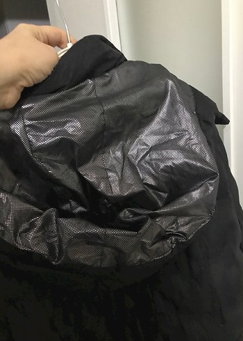 Siyah Midi Kadın Kışlık Mont - Görsel 5