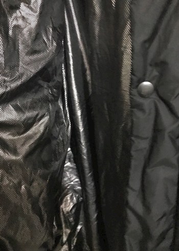 Siyah Midi Kadın Kışlık Mont - Görsel 4