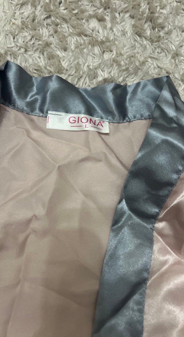 Uzun İp Askılı Gri Bohem Kadın Pijama Takımı ütüsüz gıyılmıyo - Görsel 2