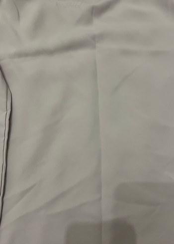 Drapeli Bej Kadın Kumaş Pantolon ust takım - Görsel 2