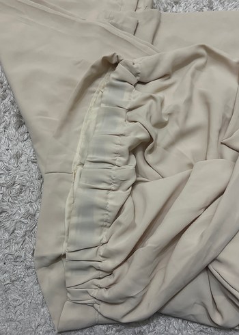 Bej Kadın Kumaş ıkılı takım özel dikim - Görsel 3