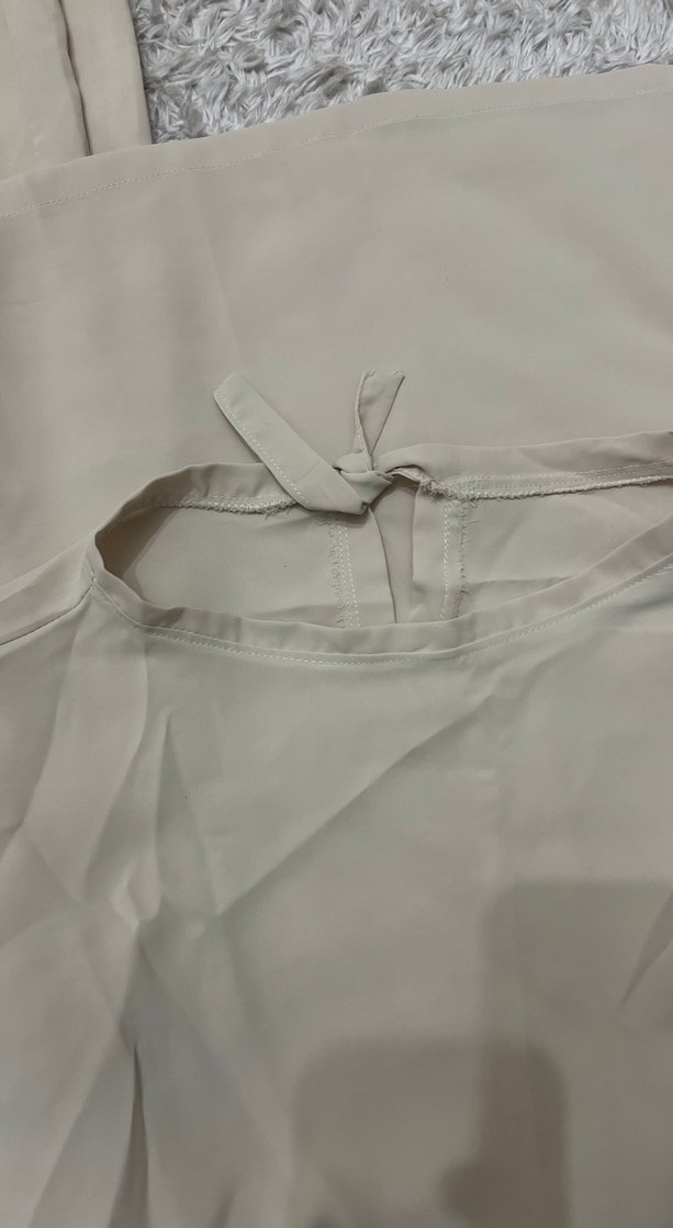 Bej Kadın Kumaş ıkılı takım özel dikim - Görsel 2