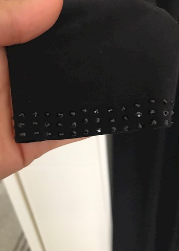 universal Beden Siyah V Yaka Uzun Kadın Elbisesi